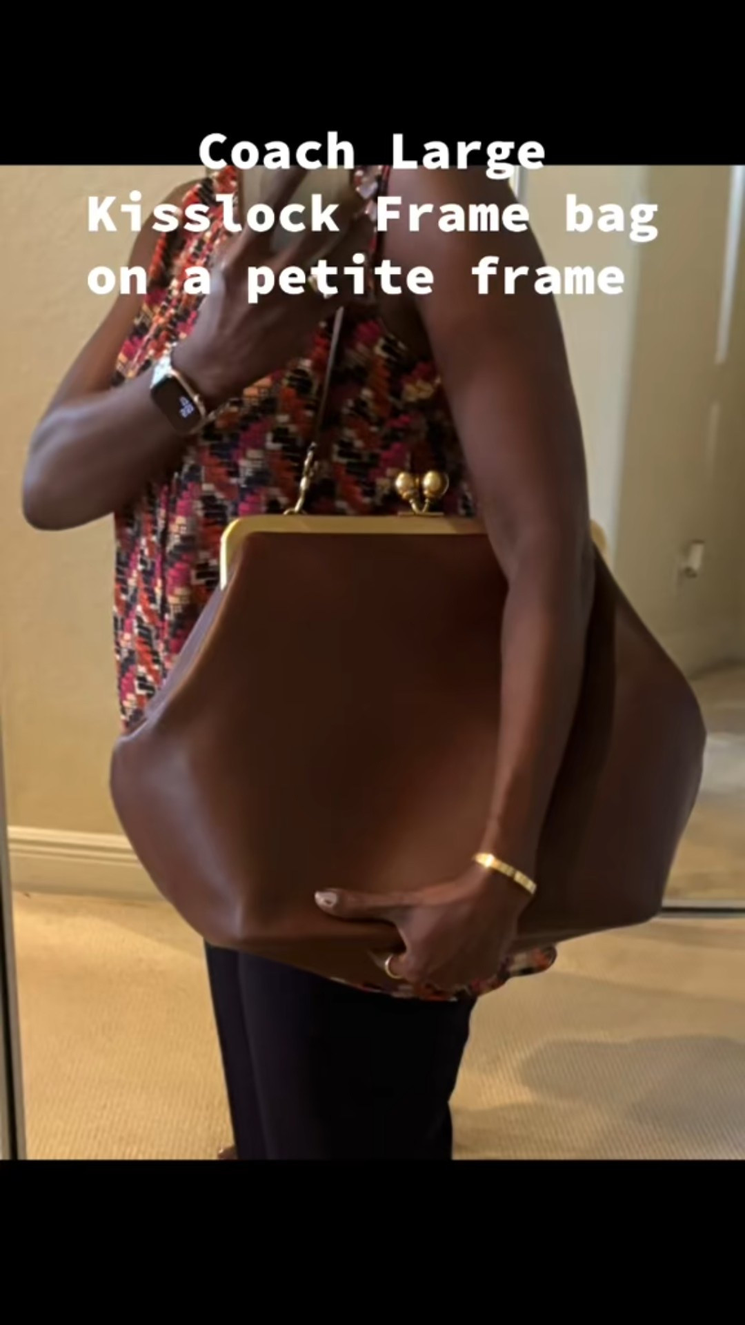Carrying my large Coach Kisslock frame bag in brown 🤎 I’m 5’3” and petite, and I wanted to show how the larger size looks on a smaller frame. Personally, I don’t think it’s “too big” I love the statement it makes and how classic it feels. If you’re petite and debating the large size, here’s how it wears on me!


#LTKHandbags #LTKStyle #PetiteFashion #CoachBag #WhatIWore #OOTDStyle

#LTKWorkwear #LTKOver40 #LTKPetite