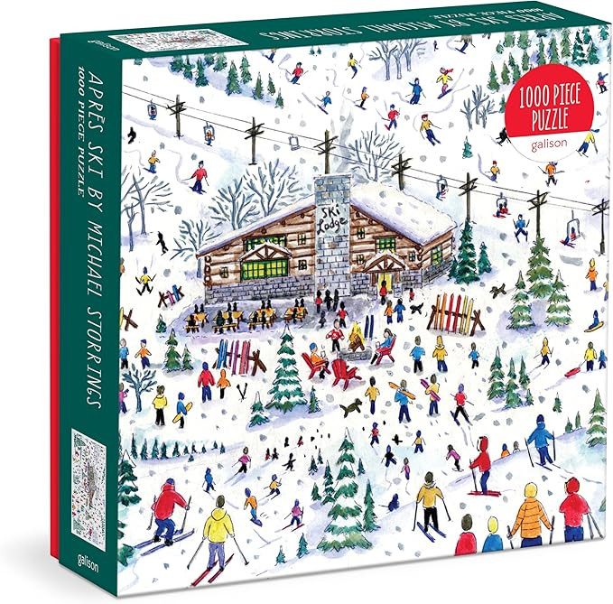 Galison Michael Storrings Apres Ski 1000 Piece Puzzle, Multicolor | Amazon (US)