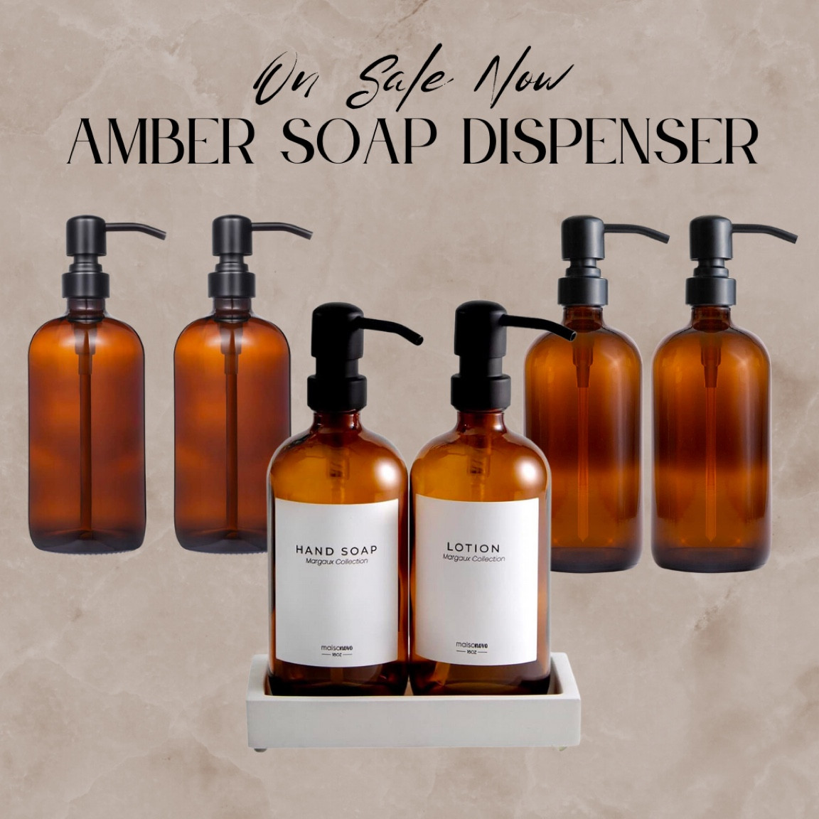 All of these soap dispensers are currently on sale on Amazon. The Amber tint goes with so many different decor styles. 

#LTKU #LTKSeasonal #LTKhome