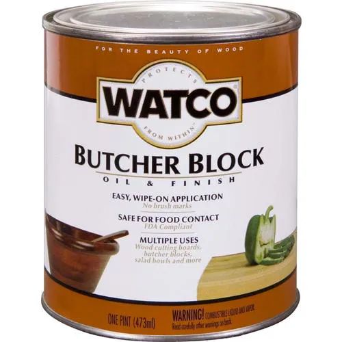 WATCO Clear Butcher Block Oil (Actual Net Contents: 16-fl oz) | Lowe's