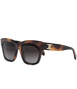 CELINE Women's Triomphe 55mm Square Sunglasses - Blonde Havana/Roviex | Dillard's