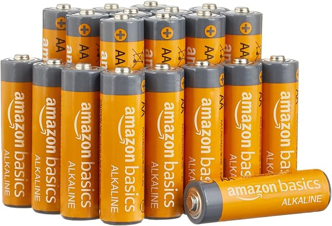 Amazon Basics 20-Pack AA Alkaline High-Performance Batteries, 1.5 Volt, 10-Year Shelf Life | Amazon (US)