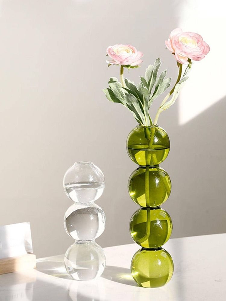 1pc Clear Flower Vase, Modern Glass Vase For Flower For Home Decor
       
              
       ... | SHEIN