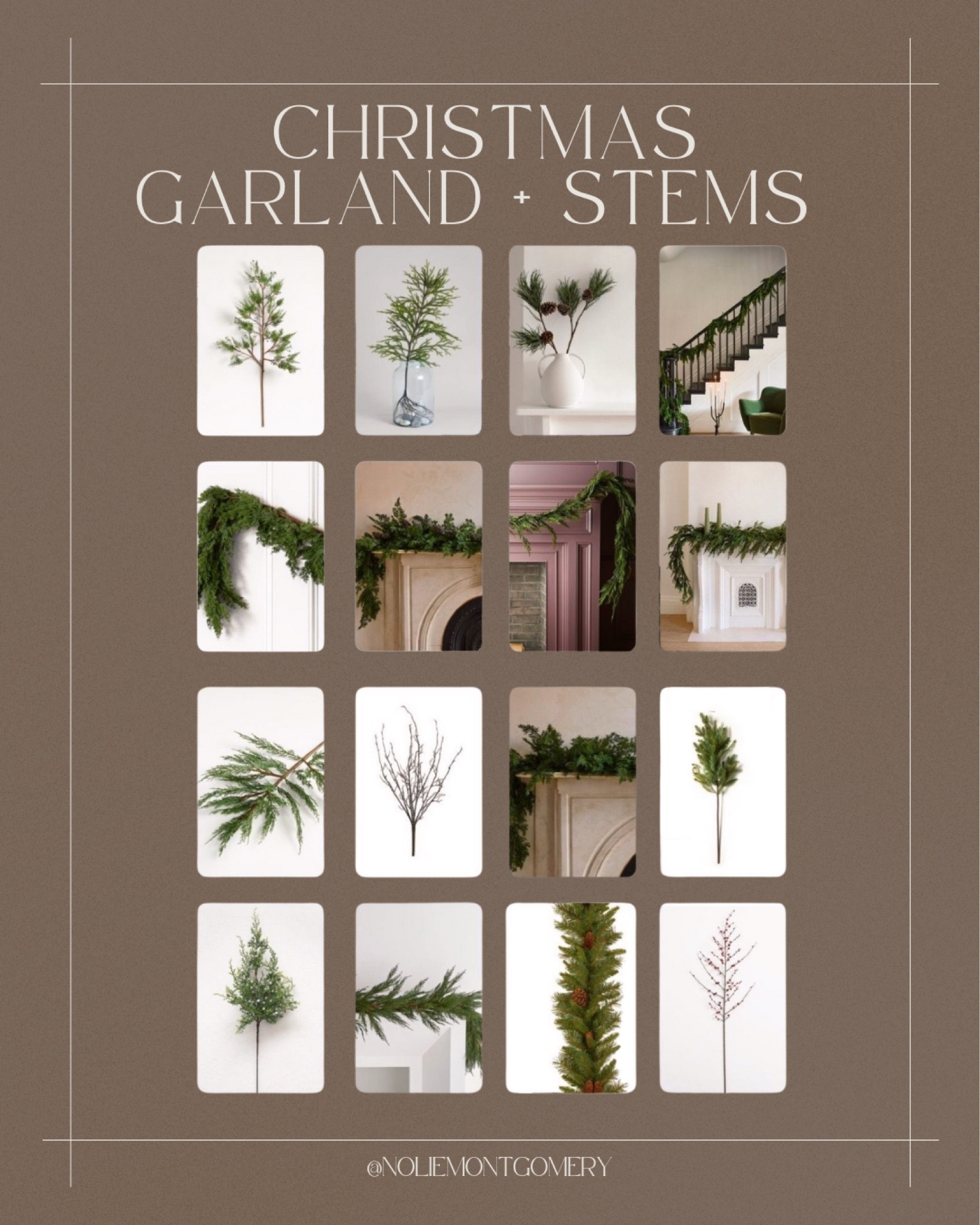 TAGS: Christmas garland and stems. Faux garland. Realistic garland. Real touch garland. Holiday decor. Faux stems. Holiday stems. 

#LTKHoliday #LTKhome #LTKSeasonal