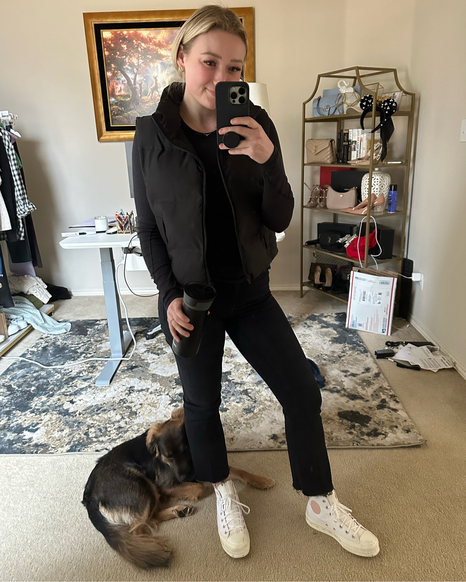 Such a comfy pair of jeans- run TTS borderline half a size too big. 