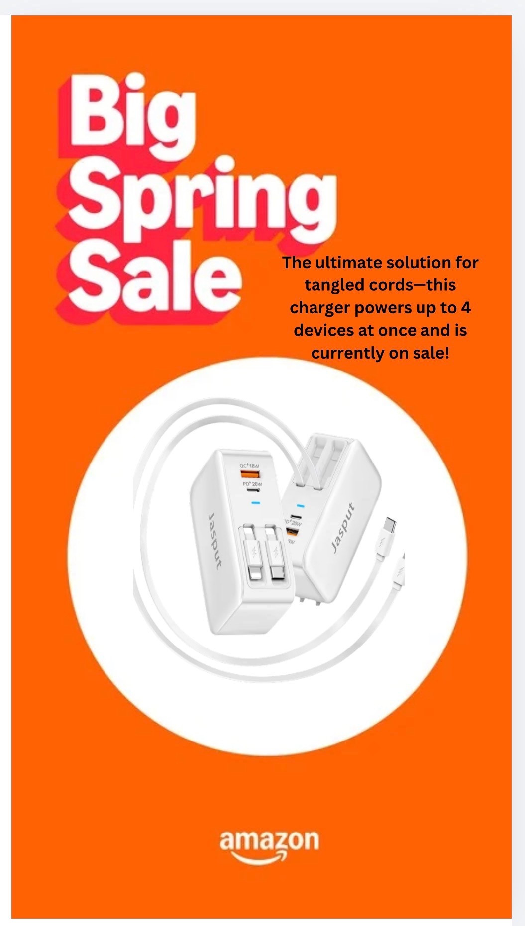 The ultimate solution for tangled cords—this charger powers up to 4 devices at once and is currently on sale!

#LTKSaleAlert #LTKHome #LTKdayinmylife