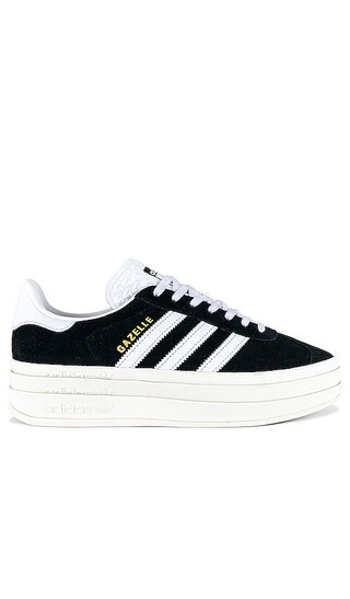Gazelle Bold Sneaker in Black & White | Revolve Clothing (Global)