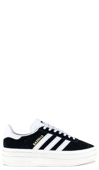 Gazelle Bold Sneaker in Black & White | Revolve Clothing (Global)