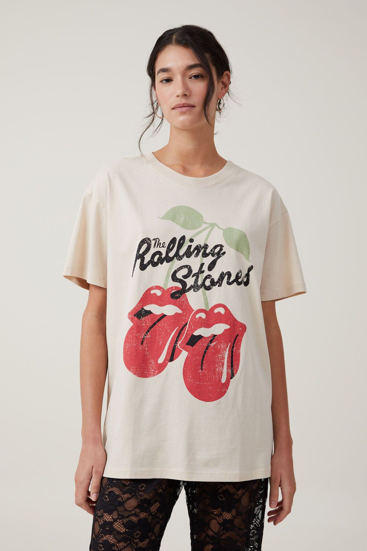Rolling Stones The Oversized Graphic License Tee | Cotton On (US)