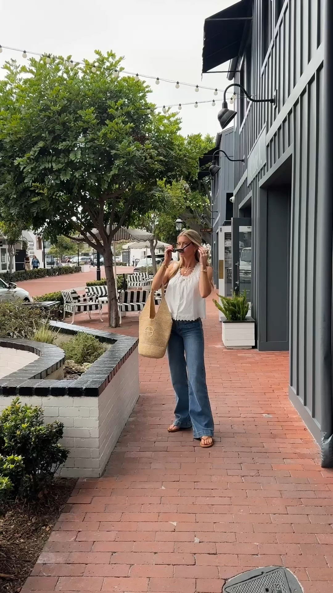 A white tank and jeans always win. 

White lace tank: TTS, wearing S
Pocket denim: TTS, wearing 25
Sandals: run small

#LTKgrwm #LTKootd #LTKdayinmylife