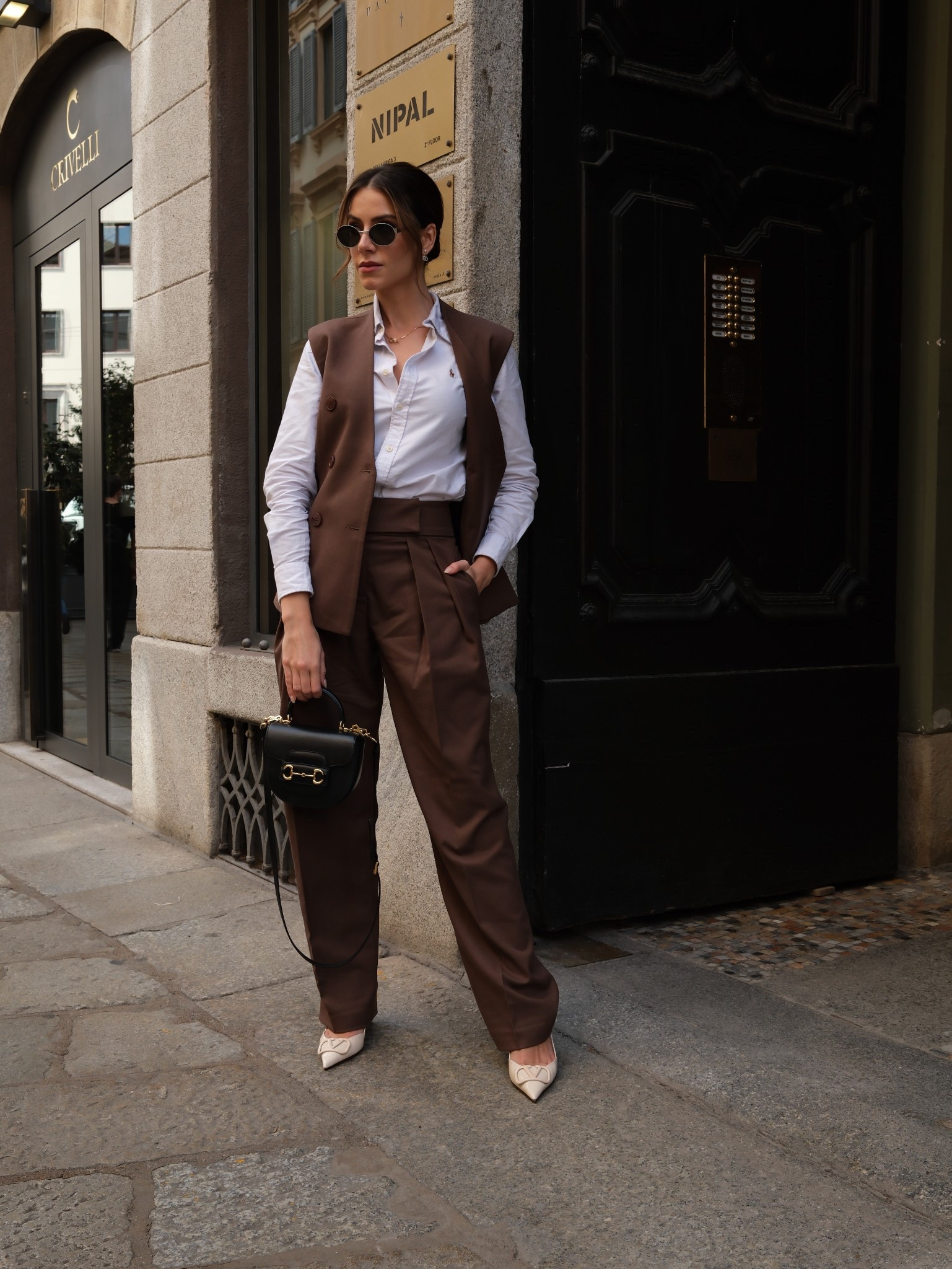 Yesterday I posted this outfit and told you girls I’m obsessed with it! Now I’m sharing this photo to tell you why. Look how effortlessly chic and cool this looks! Chocolate brown is definitely the color of elegance this year 🥹 and this outfit is perfect for work or weekend strolls 💗

#LTKStyleTip #LTKWorkwear #LTKFindsUnder100