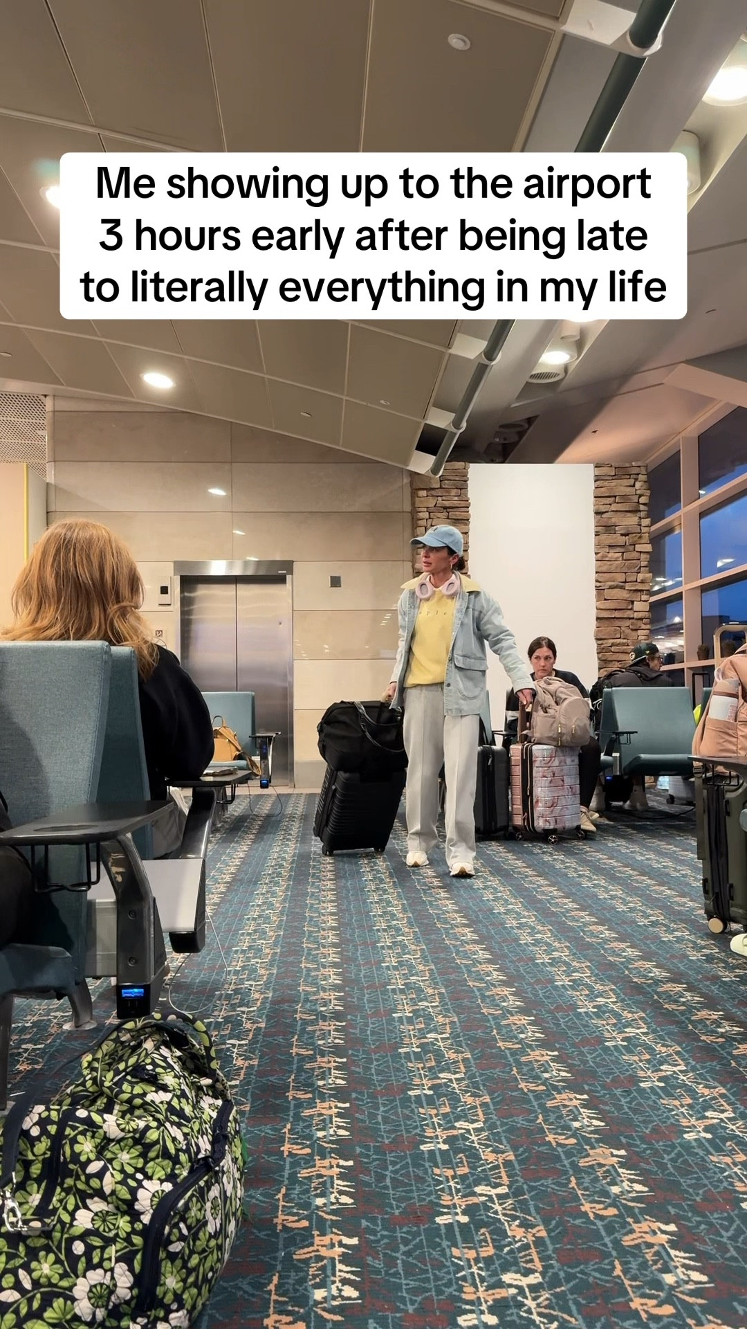 I will be late to my own funeral, but will never be late to a flight.  