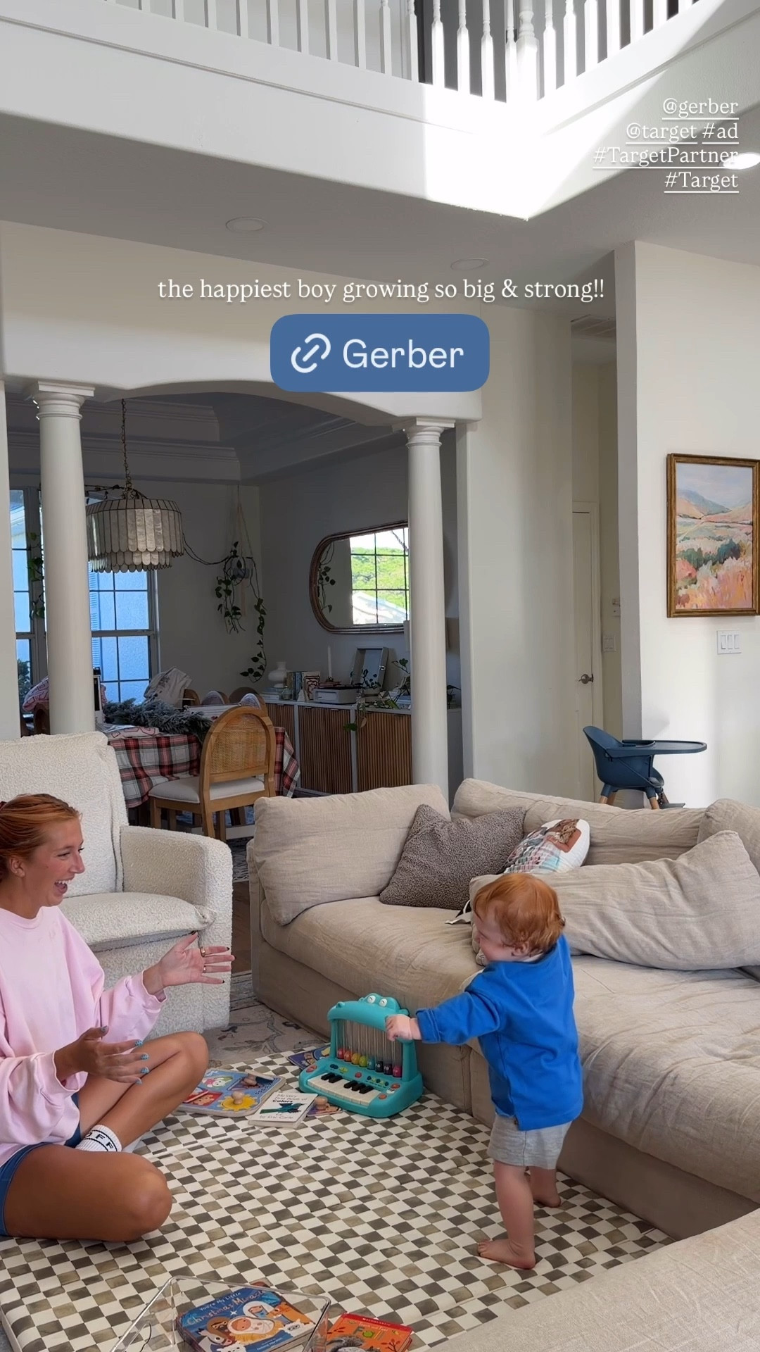 #ad one happy and full boy! @gerber 🫐🍌😋 @target #TargetPartner #Target