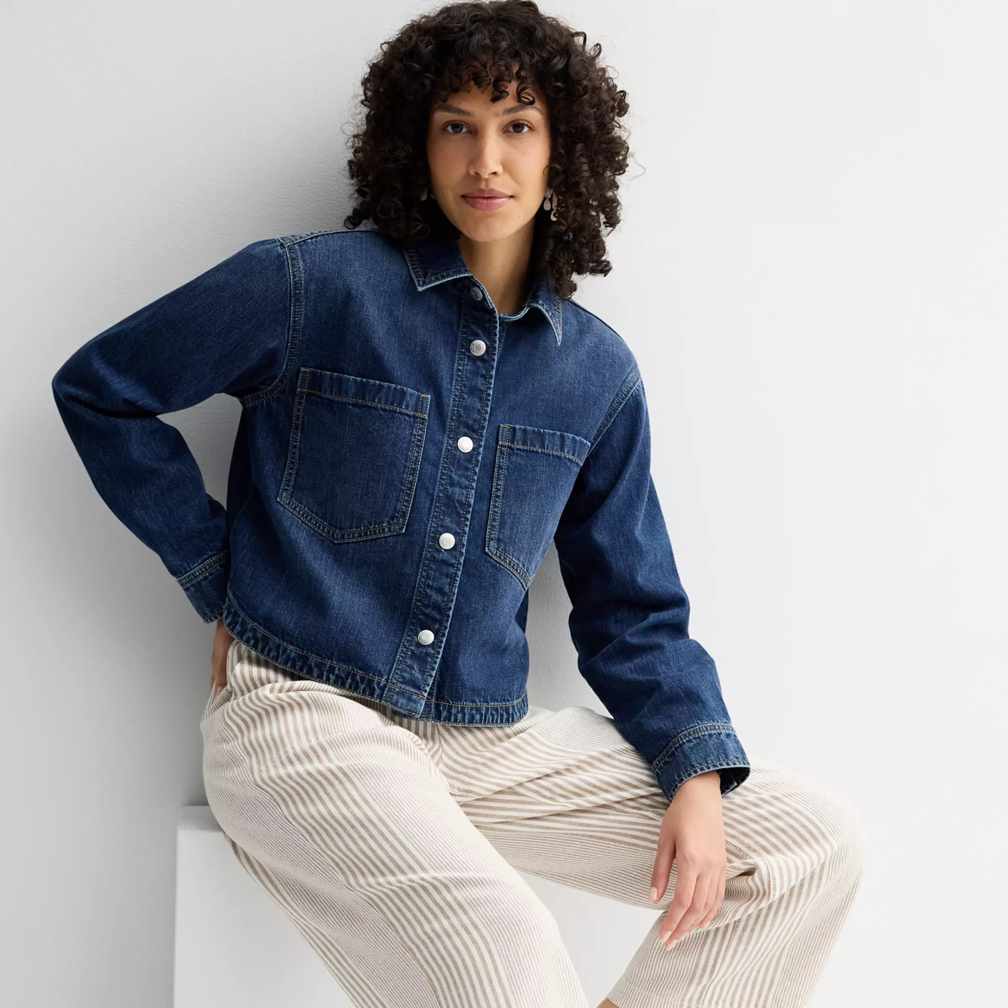 Women's Sonoma Goods For Life® Cropped Shacket | Kohl's