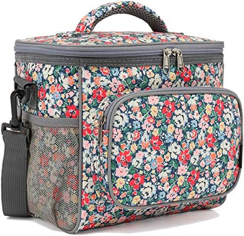 FlowFly Insulated Reusable Lunch Bag Adult Large Lunch Box for Women and Men with Adjustable Shou... | Amazon (US)
