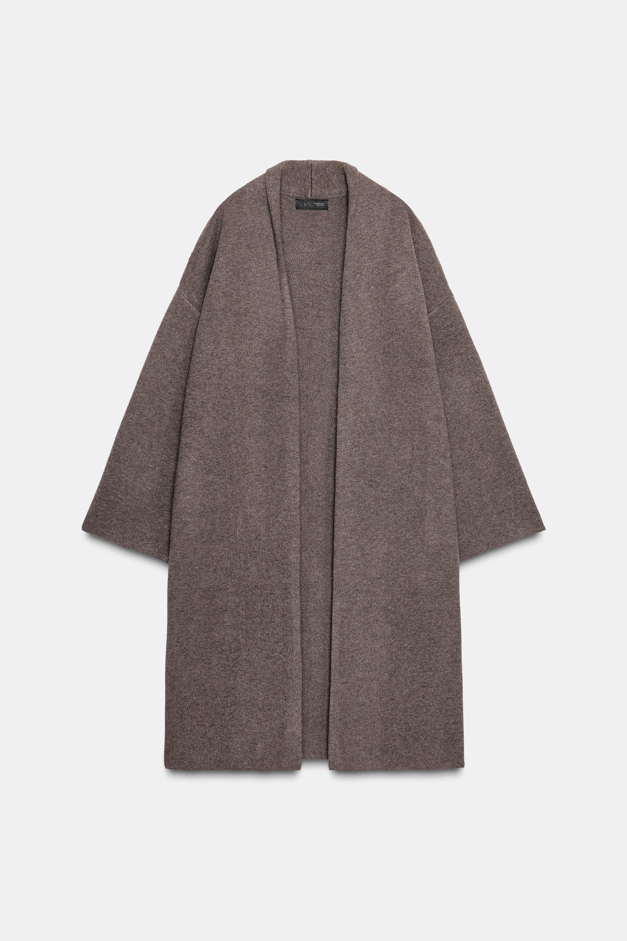 LONG KNIT COAT | Zara US