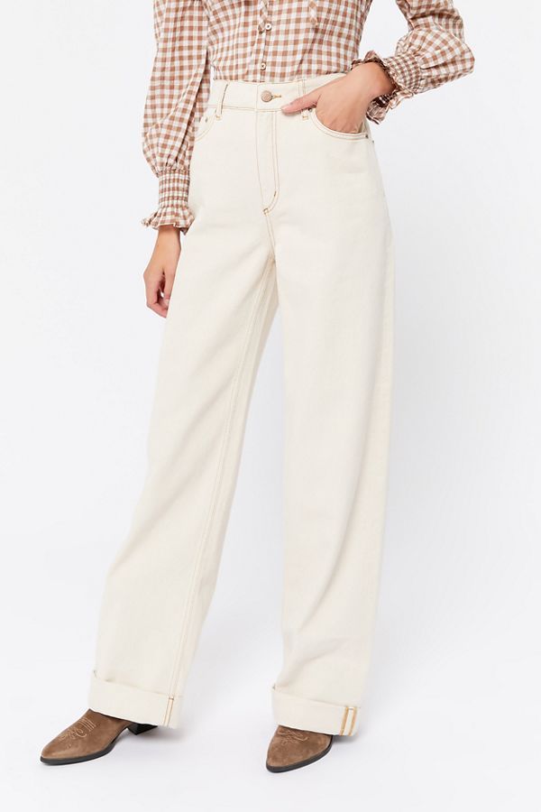 BDG Lena Cuffed Wide Leg Puddle Jean | Urban Outfitters (US and RoW)