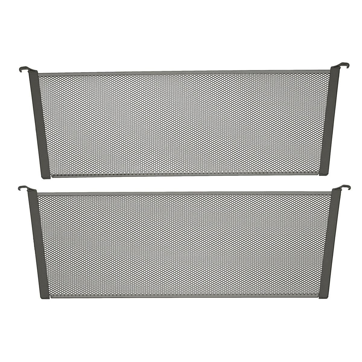 Elfa Graphite 20-3/4" Mesh Drawer Dividers | The Container Store