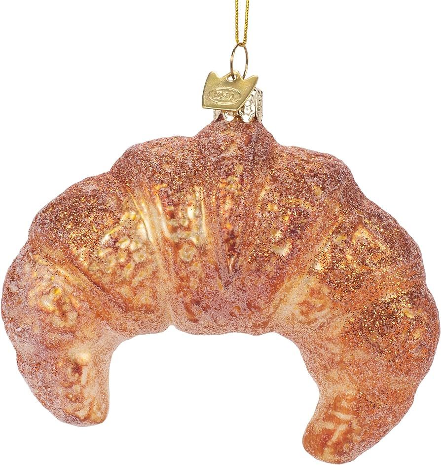 Noble Gems Croissant Glass Christmas Tree Ornament NB1551 | Amazon (US)