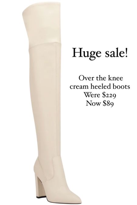Shoe trend over the knee boots. Neutral boots. Fall trends. Major sale. 

Run small & are narrow. Size up at least a half size!

#LTKshoecrush #LTKunder100