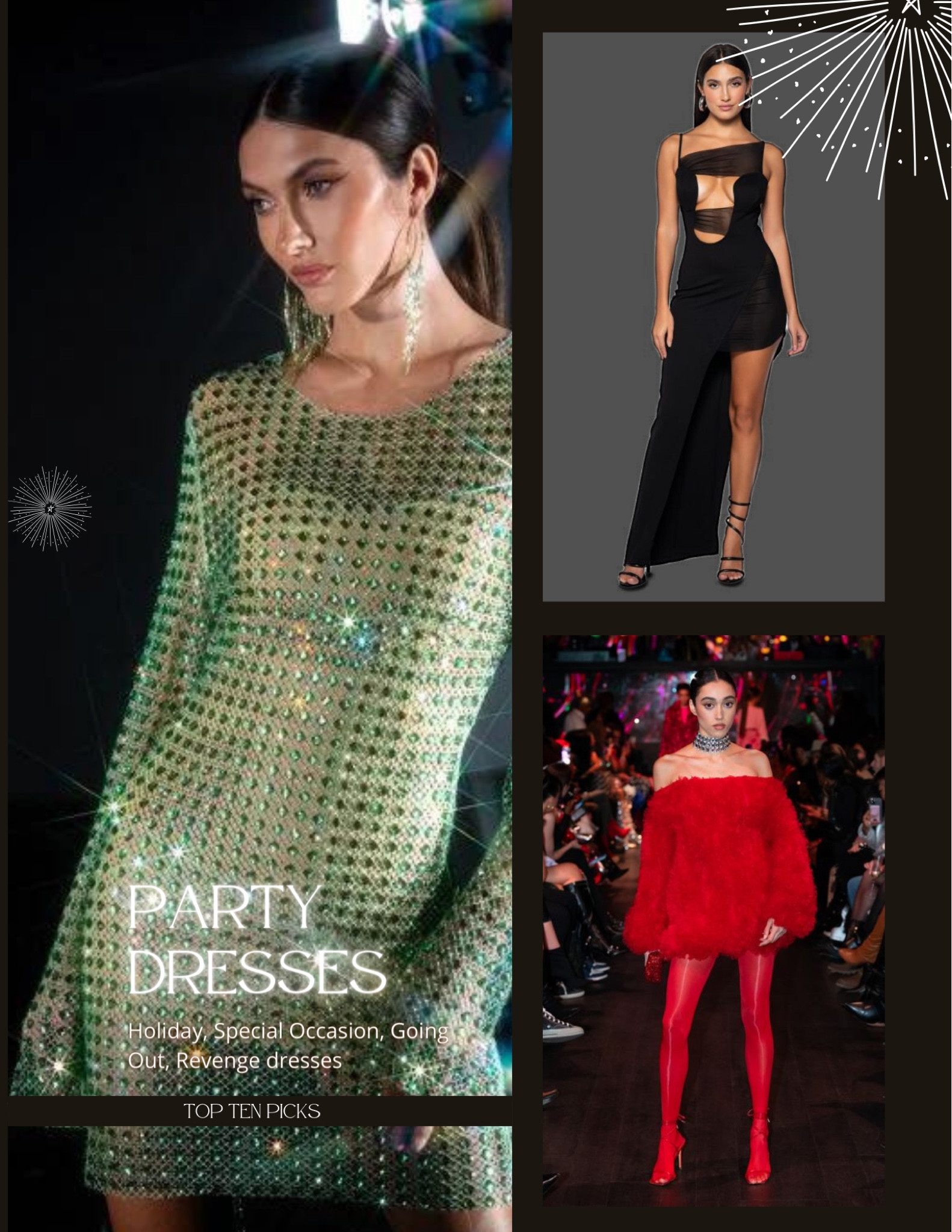 My top ten holiday dresses that can also work as company holiday dresses, wedding guest dresses, NYE dresses 

#LTKstyletip #LTKHoliday #LTKwedding