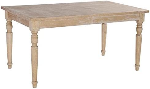 Riverbay Furniture Transitional Wood Dining Table in Light Natural Brown | Amazon (US)