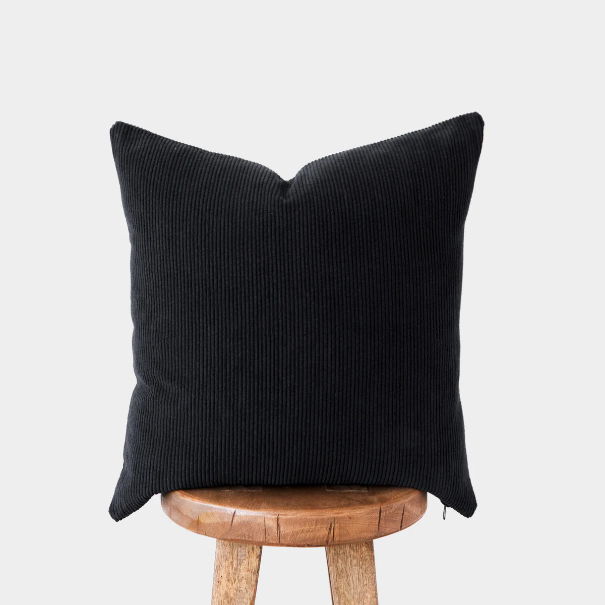 Black Corduroy - 18" | 22"| 12" x 20" | Woven Nook