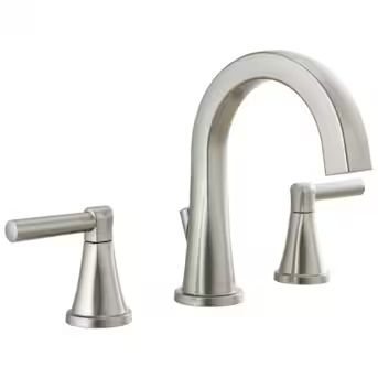 Delta  Becker Spotshield Stainless 2-Handle Widespread WaterSense Bathroom Sink Faucet with Drai... | Lowe's