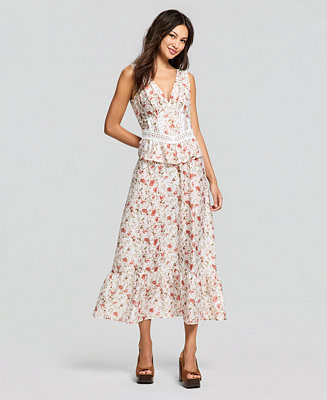 Women's Corset Peplum Maxi Dress | Macy's