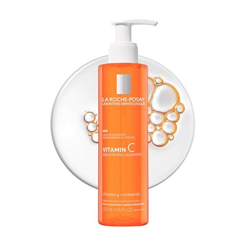 La Roche-Posay Vitamin C Brightening Face Wash, Gentle Foaming Facial Cleanser with Vitamin Cg and Vitamin B3 to Brighten and Even Skin Tone, Vitamin C Face Wash that Cleanses Dirt & Makeup, 200ml | Amazon (US)