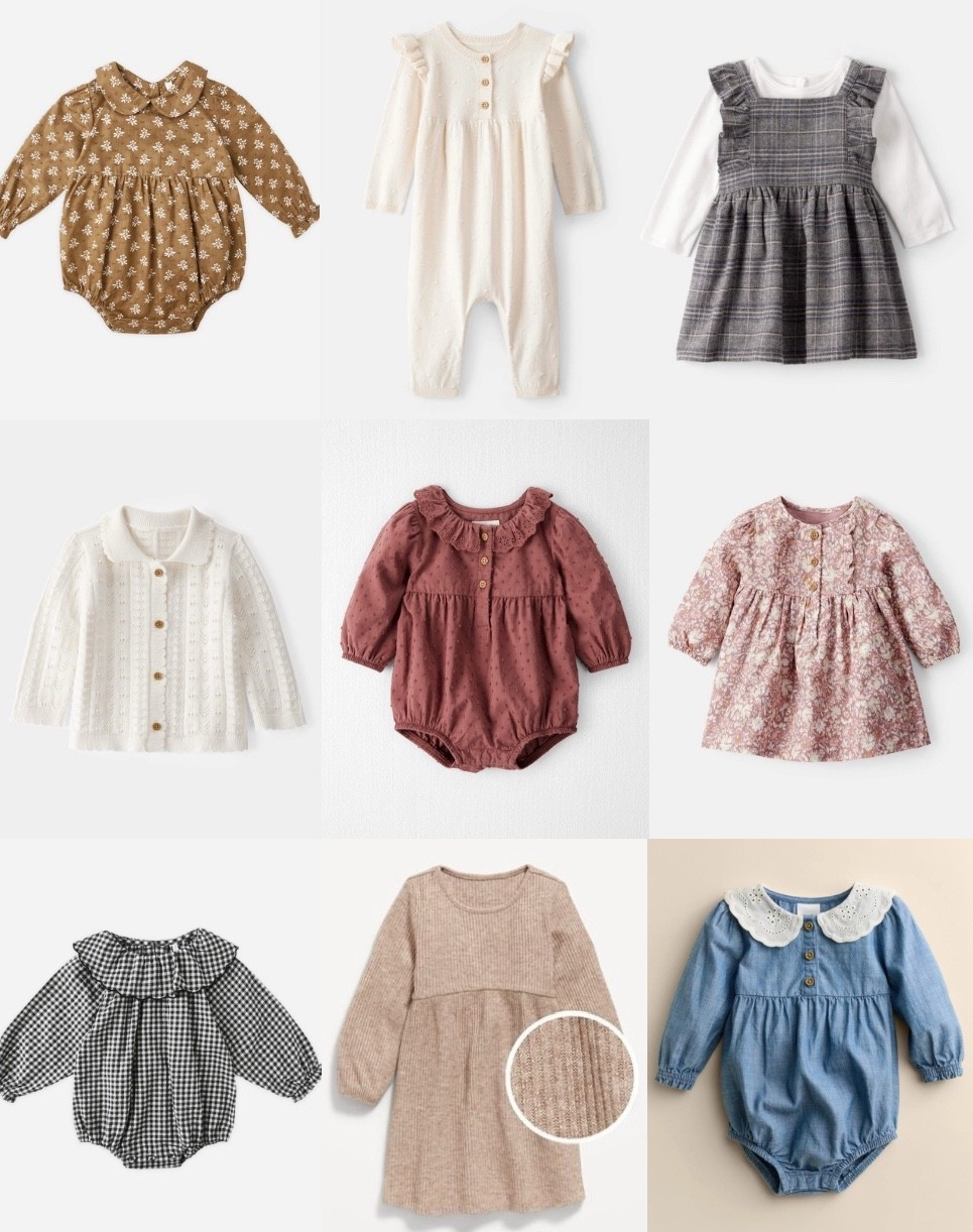 Looks for baby girls for fall family photos. The perfect bubble rompers + paired with thick ribbed tights are the cutest and warm looks

#LTKKids #LTKFamily #LTKBaby