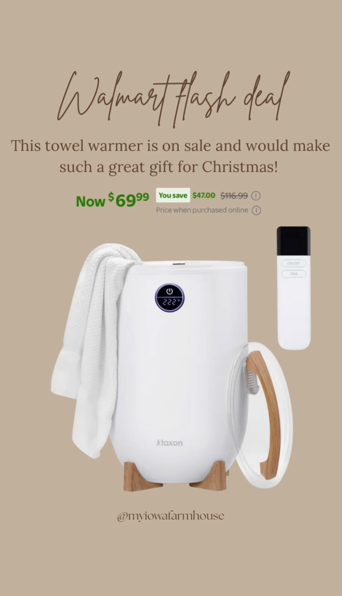 This towel warmer is perfect to throw towels, blankets, PJs, and anything else that you want warmed up! It is on sale for a great price and would make a great Christmas gift!

#LTKHome #LTKGiftGuide #LTKSaleAlert