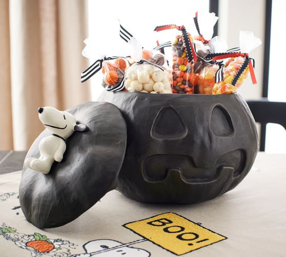 Peanuts™ Snoopy™ Lidded Candy Bowl | Pottery Barn (US)