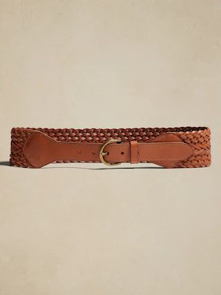 Treccia Braided Leather Waist Belt | Banana Republic (US)