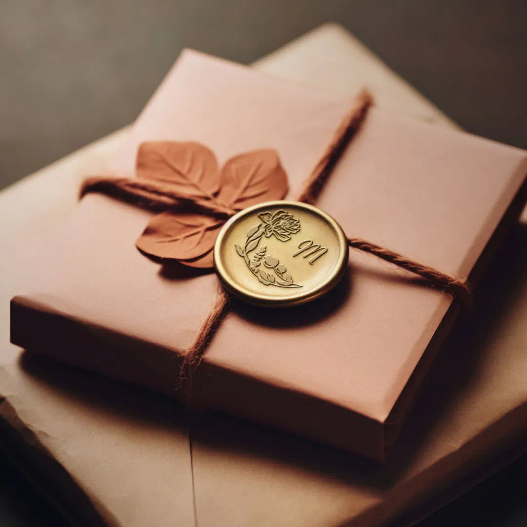 Floral Bouquet Flowers & Greenery Wedding Monogram Wax Seal Stamp | Zazzle | Zazzle