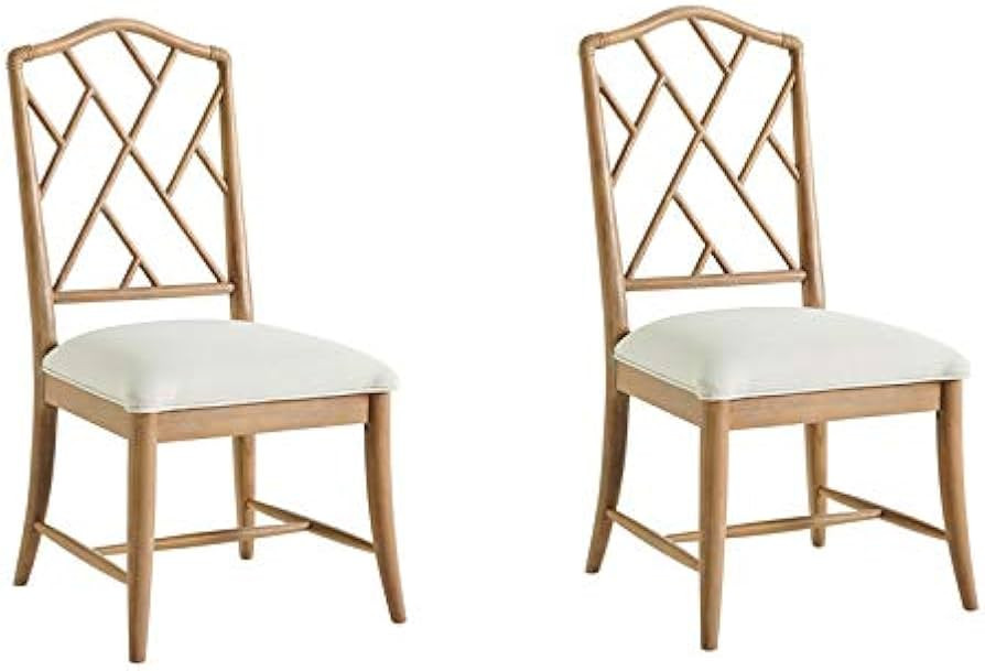 Universal Furniture Set of 2 Solid Wood Chippendale Chairs in Sandy Tan Finish | Amazon (US)