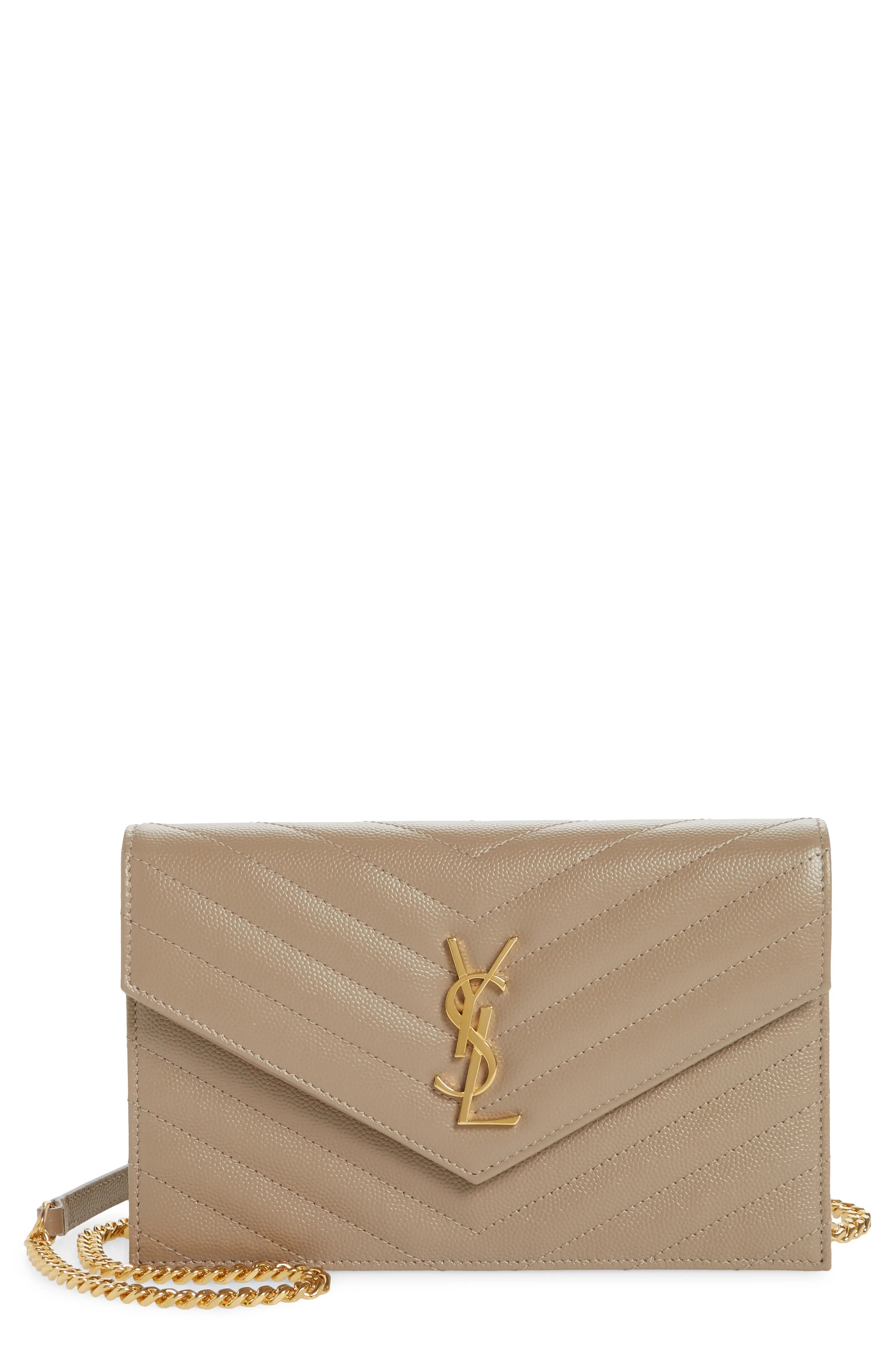 'Small Mono' Leather Wallet on a Chain | Nordstrom
