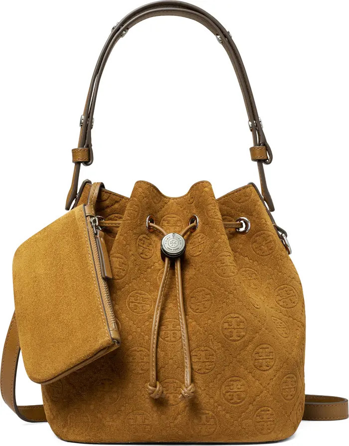 T Monogram Suede Bucket Bag | Nordstrom