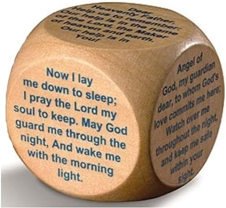 Wooden Prayer Cube Bedtime Prayers for Children and Families | Amazon (US)