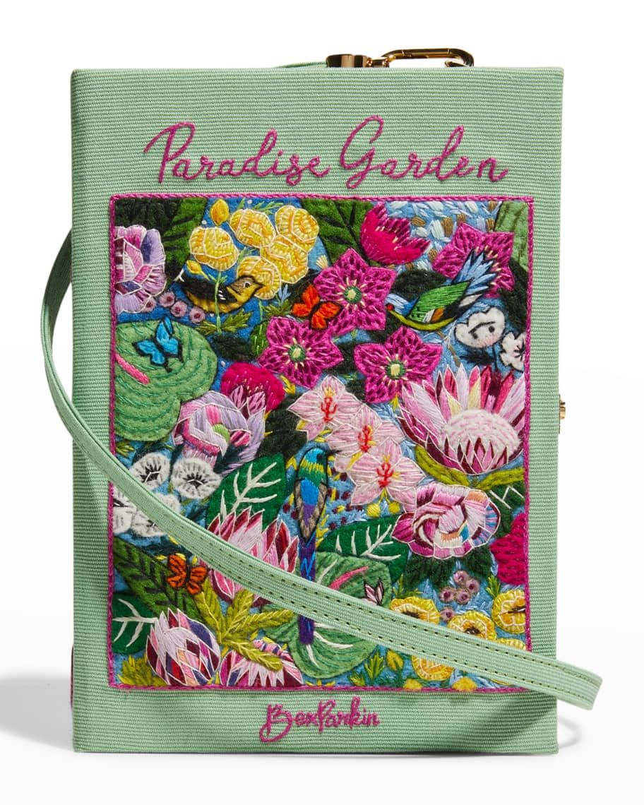 Paradise Garden by Bex Parkin Book Clutch Bag | Neiman Marcus