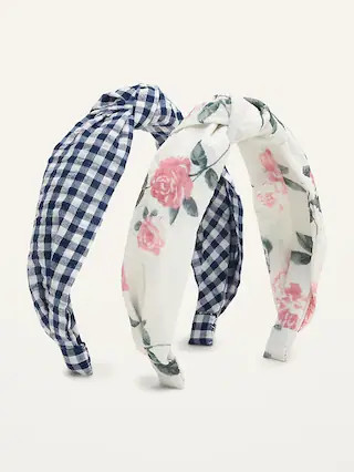 Fabric-Covered Headband 2-Pack for Women | Old Navy (US)