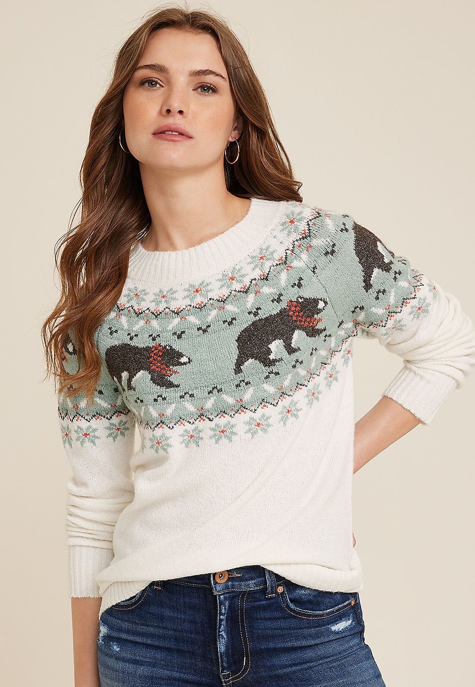 Bear Fair Isle Sweater | Maurices
