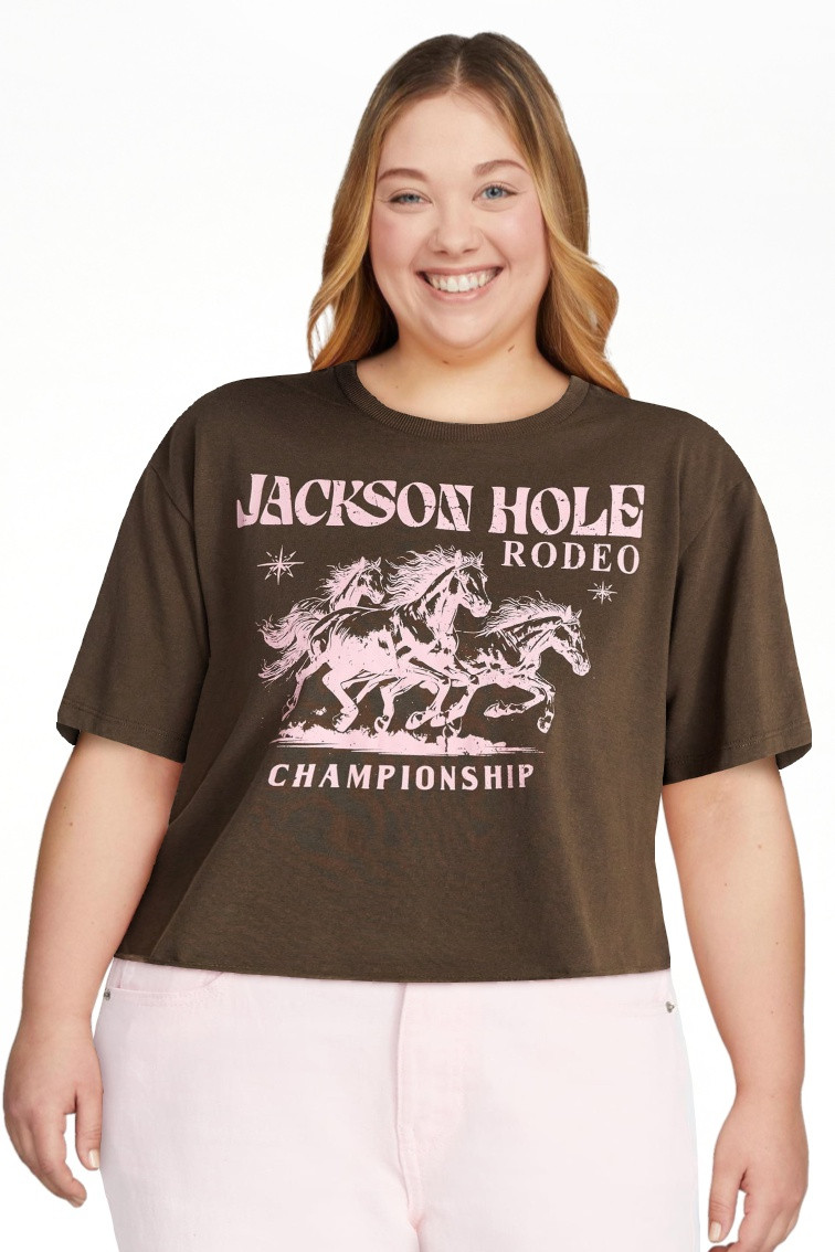 No Boundaries Boxy Cropped Graphic Tee, Women's XXS-XXL | Walmart (US)