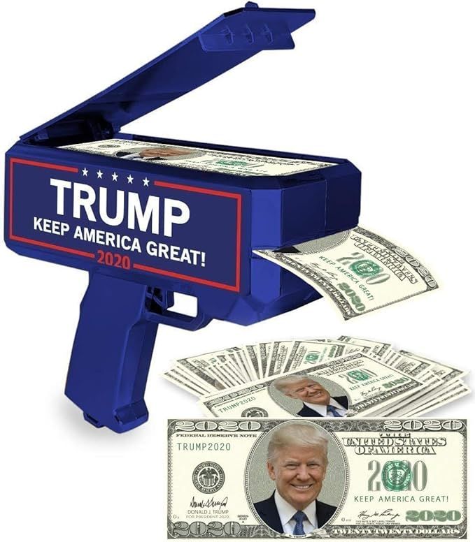 NINOSTAR Donald Trump Money Gun | Keep America Great 2020 Re-Election Cash Spray| Rain Money Shot... | Amazon (US)