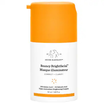 Bouncy Brightfacial Brightening Mask with 10% Azelaic Acid + 1% Salicylic Acid - Drunk Elephant |... | Sephora (US)