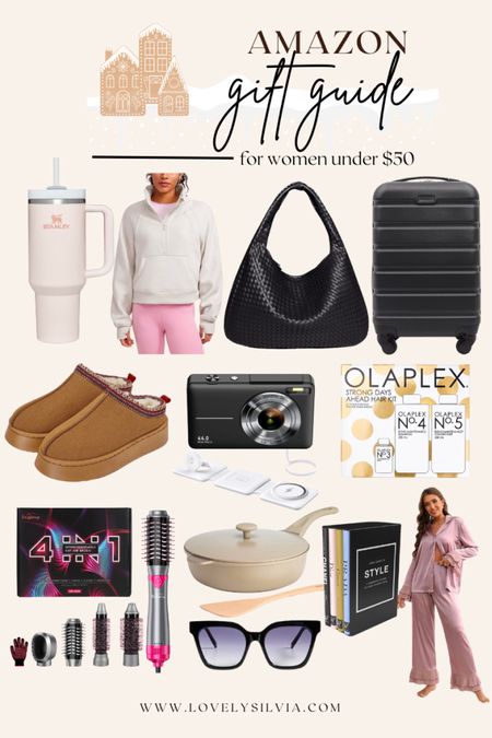 Amazon Gift Guide for women under $50! Lots of last minute gifts and all under $50!

Stanley cup, lululemon scuba inspired, woven black shoulder bag, black carry on, Ugg slippers, Ugg dupes, lululemon dupes, black camera, olaplex gift set, wireless charger, hair dryer with attachments, neutral cookware, sunglasses, fashion books, coffee table books, pink pajamas, amazon finds, amazon prime, Amazon gift guide, gifts for her, women’s gift guide, gifts under $50

#LTKfindsunder50 #LTKHoliday #LTKGiftGuide