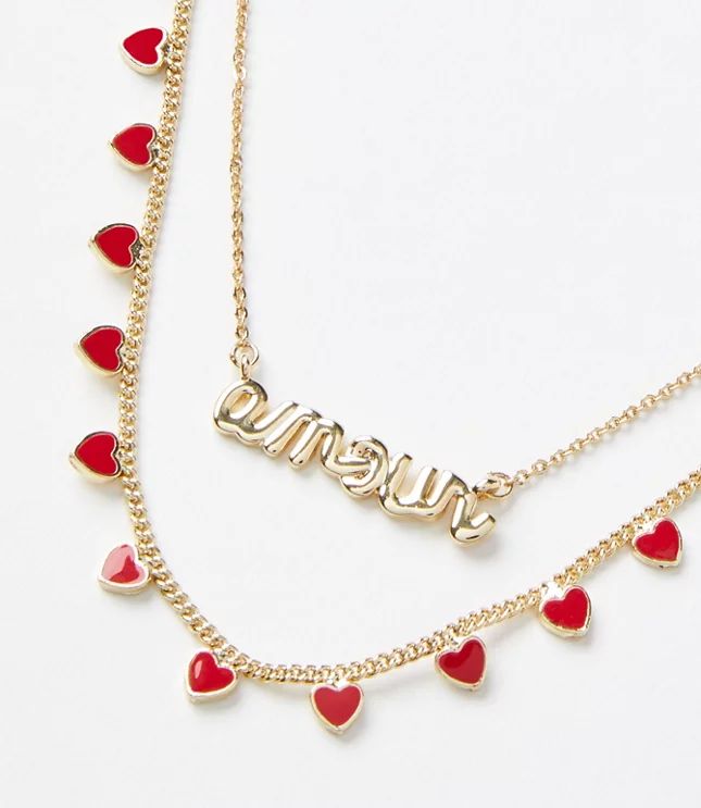 Amour Layered Necklace | LOFT