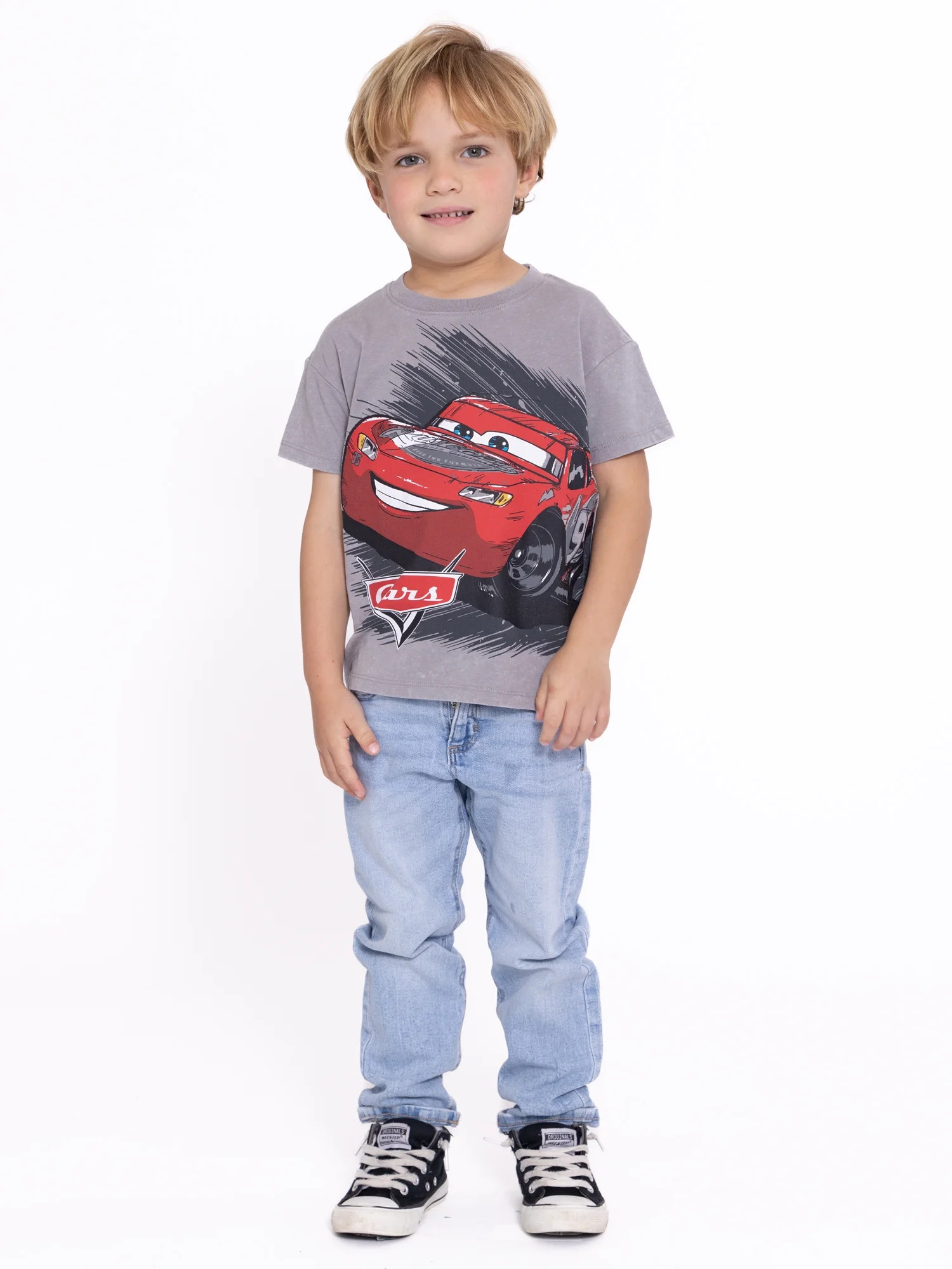 Disney Pixar Cars Toddler Short Sleeve Crewneck Tee, Sizes 12M-5T | Walmart (US)
