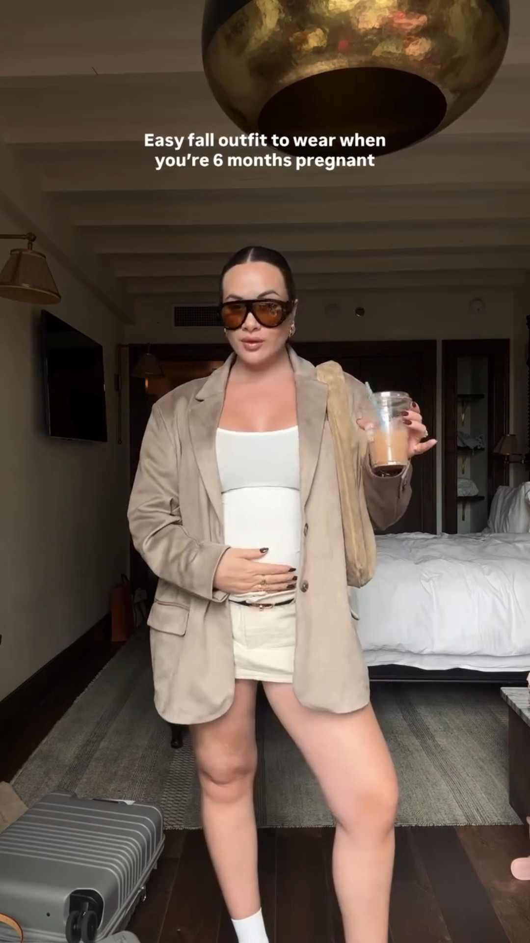 Easy fall outfit idea to wear in your 2nd trimester 🍂🐻☕️🤍

#casualchicstyle #sandiegoblogger #bumpstyle #falloutfitinspo #pregnancyoutfit 

#LTKStyleTip #LTKSeasonal #LTKBump