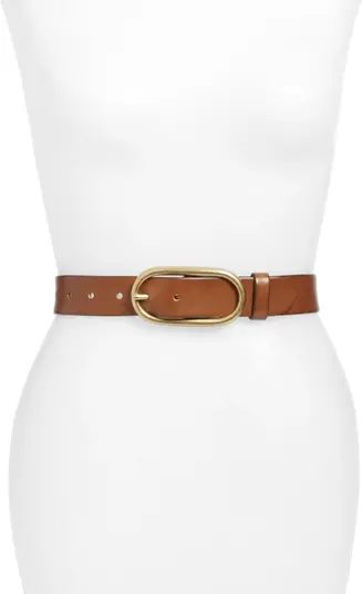 Treasure & Bond Oval Buckle Leather Belt | Nordstrom | Nordstrom